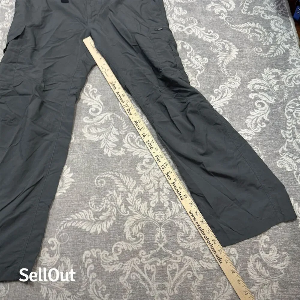 Columbia Men's Cargo Pants 36x30 Gray Omni-Shade Sun Protection